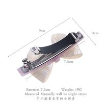 Barrette à cheveux en acétate de cellulose avec nœud, pince décorative pour femmes, accessoires capillaires quotidiens 810078
