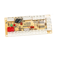 Placa Codificadora USB para Joystick Arcade, Control de Retardo Cero para PC y Cable de Control de un Jugador, Tipo Coin Pusher