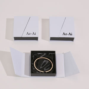 Hot Selling Double Door Customized logo Magnetic <b>Ring</b> Storage Gift Jewelry <b>Box</b> Necklace Bracelet Packaging Jewelry <b>Box</b> Gift <b>Box</b> - Product Image 4