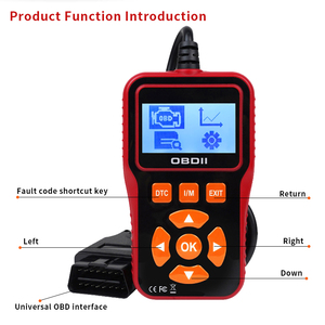 เครื่องวิเคราะห์เครื่องยนต์รหัสยานยนต์2025 H100 OBD2ยานพาหนะเครื่องมือรถ OBDII สีแดงแบบสองทิศทาง OBD-H100-RED OBD-H100-RED OBD - Product Image 6