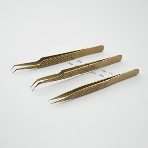 Professional Fiber Tips <b>Eyelash</b> <b>Applicator</b> Anti Static Volume Lash Tweezers for <b>Eyelash</b> Extensions 90 45 Degree Tweezers - Product Image 5