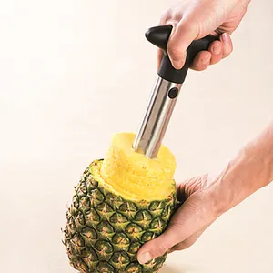 Stainless Steel Fruit Vegetable Tools Efficient Pineapple Corer/Slicer/Peeler For Food Preparation