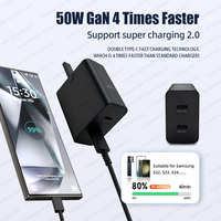 EP-T5020 50W USBC Chargeur PD 2 Ports Chargeur Rapide Adaptateur Téléphone Mobile Charge Rapide Alimentation UK Plug USBC pour Samsung S25