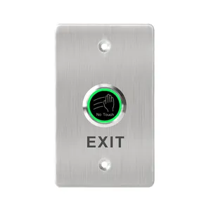 IP68 Waterproof Infrared Sensor Switch No Touch Contactless Switches 304 Stainless Steel Door Release Exit Button with LED