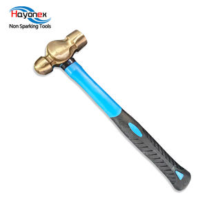 Outils anti-étincelles, outils <span class=keywords><strong>de</strong></span> sécurité, <span class=keywords><strong>marteau</strong></span> <span class=keywords><strong>à</strong></span> tête sphérique en bronze d'aluminium avec manche en fibre, <span class=keywords><strong>marteau</strong></span> <span class=keywords><strong>à</strong></span> rebondissement 1p - Product Image 2