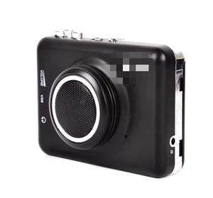 Black Portable Cassette Player with Built-In Speaker USB MP3 Converter 3.5mm AUX Input - Product Image 5