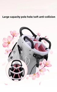 <span class=keywords><strong>Sac</strong></span> <span class=keywords><strong>de</strong></span> <span class=keywords><strong>golf</strong></span> Dericsson à 7 trous <span class=keywords><strong>rose</strong></span> léger pour femmes avec support - Product Image 3