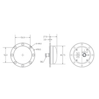 Antenne RTK multi-bandes étanche de haute précision à niveau millimétrique avec connecteur TNC pour GPS/GLONASS/Galileo/BeiDou GNSS