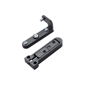 Charnière de porte dissimulée à 180 degrés en alliage d'aluminium, pivot caché pour portes de meubles, installation facile - Product Image 2
