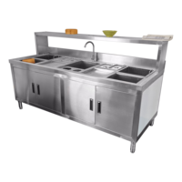 Comptoir de Bar à Cocktail en acier inoxydable, Table de Bar sur mesure