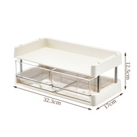 2/3/4 Tier Coffee Bar Tea Bar Accessoires et Organisateur Organisateur de comptoir de salle de bain Organisateur avec égouttoir