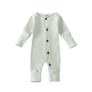 Mono de Invierno para Bebé de Alta Calidad, Pijama de Manga Larga de Color Sólido, Ropa de Bebé 100% Algodón - Product Image 4