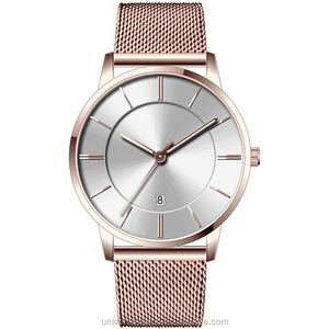 Reloj <span class=keywords><strong>de</strong></span> Hombre con Correa <span class=keywords><strong>de</strong></span> Malla <span class=keywords><strong>de</strong></span> Acero Inoxidable 316L, Diseño Simple y Delgado, con Logotipo <span class=keywords><strong>de</strong></span> Marca Personalizado, <span class=keywords><strong>Movimiento</strong></span> <span class=keywords><strong>de</strong></span> <span class=keywords><strong>Cuarzo</strong></span> Japonés o <span class=keywords><strong>Suizo</strong></span> U2685 - Product Image 3