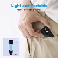 Lecteur de codes-barres portable haute vitesse 1D 2D, mini lecteur de codes QR avec sangle de suspension pour la logistique