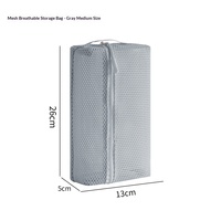 Ensemble de sacs de rangement de voyage en maille respirante pour l'été – Cubes de rangement pliables pour cosmétiques, articles de toilette et accessoires numériques