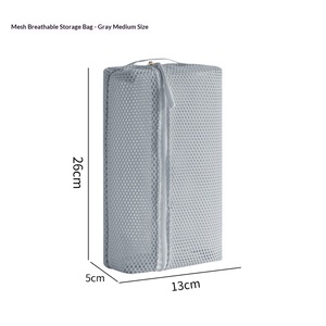 Ensemble de sacs de rangement de voyage en maille respirante pour l'été – Cubes de rangement pliables pour cosmétiques, articles de toilette et accessoires numériques - Product Image 6
