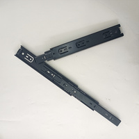 Glissière de tiroir noire 4510 à montage latéral, rail télescopique coulissant 25cm 30cm 35cm 40cm 45cm 50cm