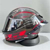 Casque de moto intégral avec grande aile arrière, certifié DOT ECE, double visière, aérodynamique, anti-buée, unisexe, pour la course et la conduite urbaine