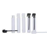 Vente de stock : Mini flacon de recharge de parfum de poche en verre vide (1ml, 2ml, 3ml) avec bouchon en plastique et pulvérisateur à pompe, sérigraphie