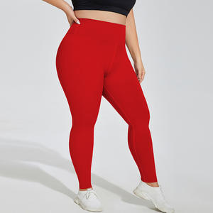 Taille haute confortable extensible en tailles et couleurs polyvalentes maille Sexy Ass Plus Size Leggings pour les femmes grasses - Product Image 4