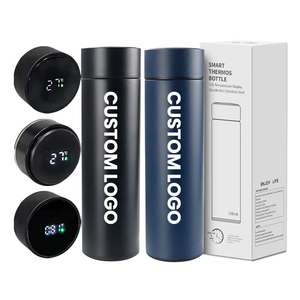 กระติกน้ำอัจฉริยะยี่ห้อ OEM พร้อมหน้าจอ LED แสดงอุณหภูมิแบบดิจิตอล ผลิตจากสแตนเลส ความจุ 350-1000 มล. สำหรับใช้ในบ้านและนอกบ้าน - Product Image 1