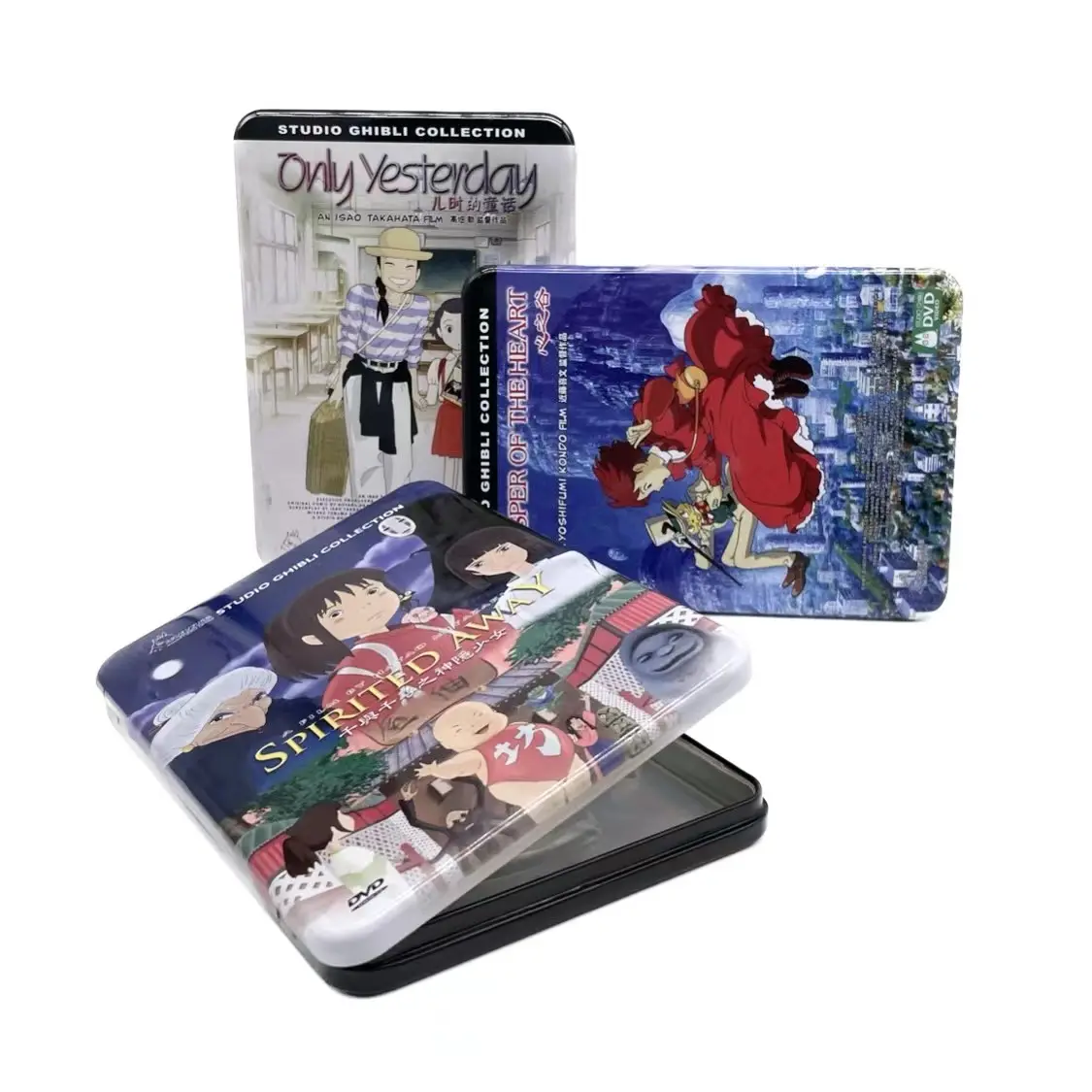 Hot Sell Metal DVD Storage Case Custom Packaging Tin Box for CD with Plastic Lining