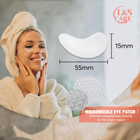 Patch pour les yeux à l'acide hyaluronique, micro-aiguilles, hydratant anti-rides