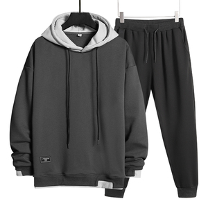 Sweat à capuche pour hommes, ensemble sweat-shirt avec Logo personnalisé, grande taille, haute qualité, - Product Image 3