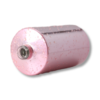 Vente en gros de bouteilles de parfum Service OEM Bouteilles en verre rondes rechargeables avec goutte d'eau Bouteille de parfum rose de 100ml