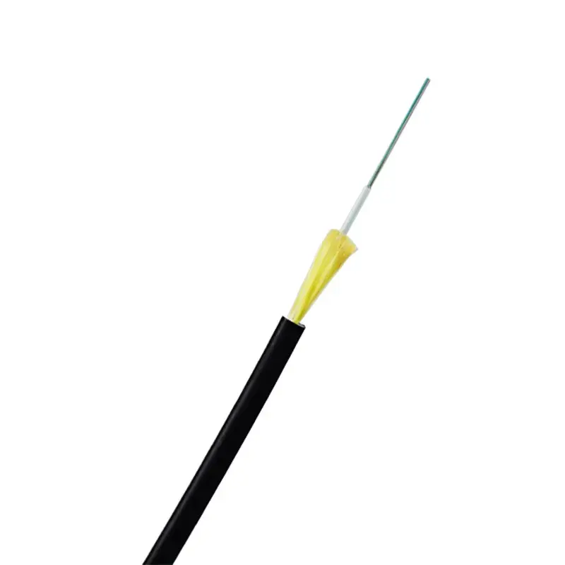 TPU veya LSZH ceket mirco ADSS 1 2 4 çekirdekli fiber optik kablo/FTTX saplama kablo