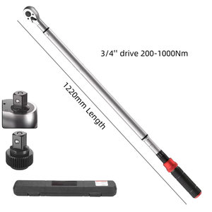 Llave de Trinquete de Gran Capacidad de Torque Ajustable de 200-1000 Nm con Accionamiento de 3/4 Pulgadas, Uso Bidireccional, 20.4 kg-m-102 kg-m - Product Image 2