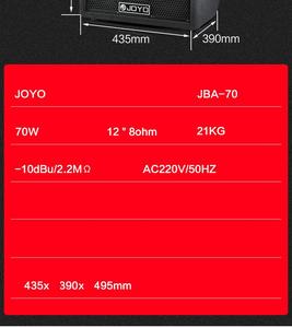 JOYO <span class=keywords><strong>JBA</strong></span> -70 Haut-parleur de basse électrique Bass Special Practice Bass Multi functional Audio Portable - Product Image 3