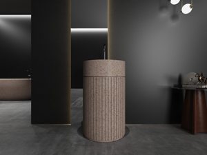 <span class=keywords><strong>Colonne</strong></span> <span class=keywords><strong>de</strong></span> lavabo ovale moderne Nouveau design <span class=keywords><strong>de</strong></span> piédestal autoportant en pierre artificielle rectangle poli pour villas <span class=keywords><strong>salle</strong></span> <span class=keywords><strong>de</strong></span> <span class=keywords><strong>bain</strong></span> - Product Image 2