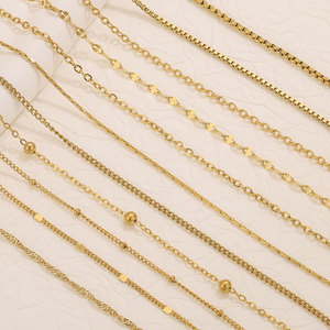 Bán Buôn Không Bị xỉn màu PVD Mạ Vàng Kẹp Giấy Mỏng Thép Không Gỉ Chuỗi Vòng Cổ | Mỏng Chuỗi Vòng Cổ Cho Phụ Nữ Tự Làm Quyến Rũ - Product Image 3