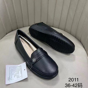 "2022 nouveau design les femmes de base casual mode <span class=keywords><strong>pas</strong></span> <span class=keywords><strong>cher</strong></span> PU supérieur sans lacet semelle intérieure souple chaussures plates" - Product Image 6