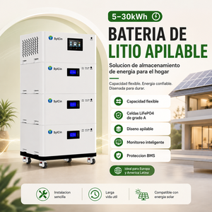 Batería Solar Apilable de 48V 15kWh, Modular y Expandible de 5kWh a 30kWh, para Respaldo de Energía en el Hogar, con BMS Inteligente - Product Image 2
