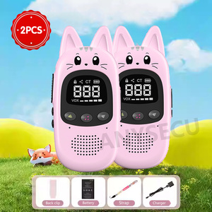 เครื่องส่งรับวิทยุสำหรับเด็ก 2 ชิ้น ของเล่นอิเล็กทรอนิกส์สำหรับเด็ก วิทยุโทรศัพท์เด็ก ระยะการสื่อสารไกล ของขวัญวันคริสต์มาส วันเกิด สำหรับเด็กชายและเด็กหญิง - Product Image 5