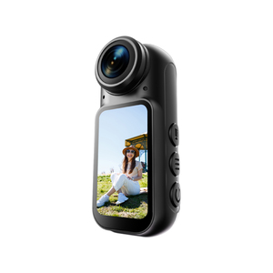 Caméra de poche portable avec stabilisateur anti-tremblement, enregistreur vidéo léger pour les aventures en plein air, le camping, le ski et la réalisation de vlogs - Product Image 3