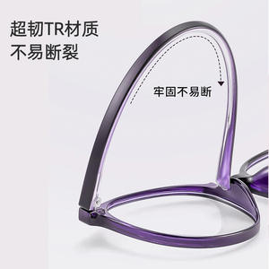 Lunettes de lecture Danyang pour femmes, monture TR90, verres PC anti-lumière bleue, S668, design ultraléger de haute qualité - Product Image 3