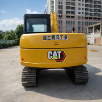 Excavatrice sur chenilles CAT 307D d'occasion, d'origine japonaise, 7 tonnes, hydraulique, en bon état, matériel de construction d'occasion à vendre