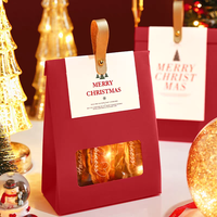 Sacs cadeaux de Noël de luxe écologiques et recyclables, impression offset, boîtes personnalisées pour petites fêtes, pour bonbons et en-cas