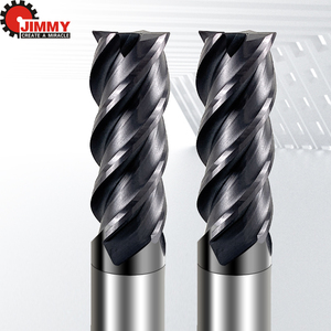 Hrc60 vonfram thép 4 sáo phay cắt cacbua độ cứng cao End Mill CNC lớp phủ phay công cụ cho thép không gỉ - Product Image 1