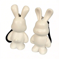 Meilleures ventes : Porte-clés DIY Ours Liquide Lapin, Jouets de peinture faits main de différentes tailles, Figurines créatives Ours Violent Brick, Coffret cadeau