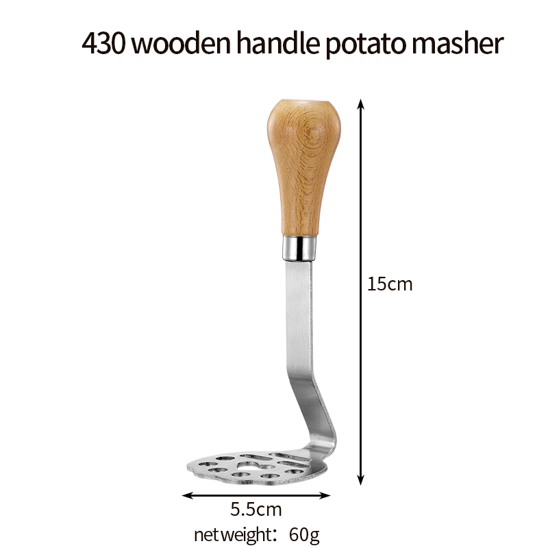 430 manche en bois pomme de terre masher