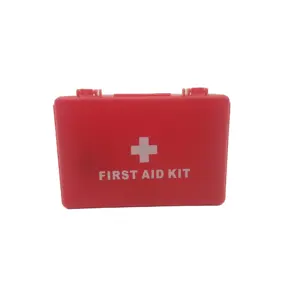 Mini Kit de primeros auxilios de plástico para coche, equipo médico, kit de emergencia Eva, caja de primeros auxilios Manual