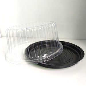 JY-82107 Disposable Round plastic sushi container Box HL11CM plastic cake container packing box