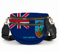 Sac à bandoulière Kosrae Flag Shell pour femme, sac à bandoulière patriotique et léger avec fermeture à glissière