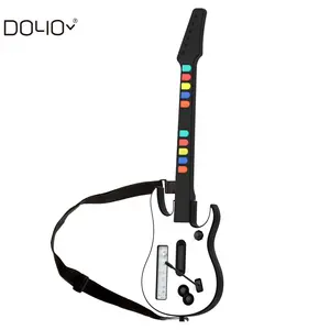 Guitarra inalámbrica para Wii, Guitar Hero y Rock Band, Color blanco