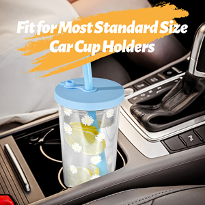 Vaso Térmico Schneekugeltumbler de 24 oz, Vaso Personalizado de Doble Pared, Vaso Térmico con Diseño de Bola de Nieve de 24 oz, Vaso Tipo Mason Jar con Tapa y Pajita - Product Image 5