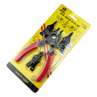 4PCS Circlip Plier Set Snap Ring Pliers Multi Function Internal External Retaining for Automotive Machinery Repair Hand Tool Kit